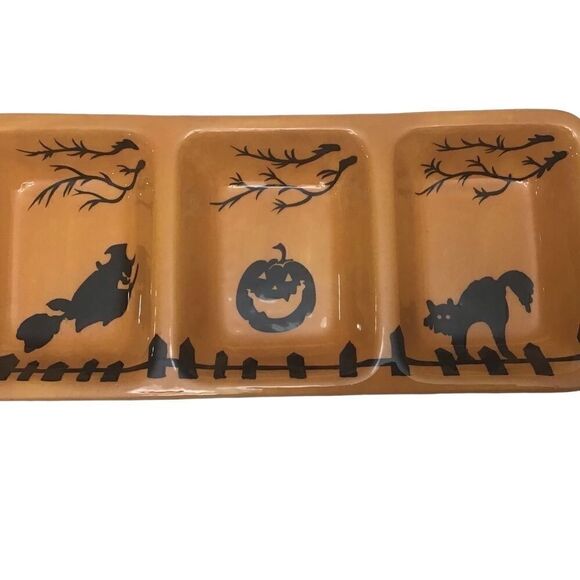 SUR LA TABLE Halloween Divided Serving Dish - Picture 2 of 3